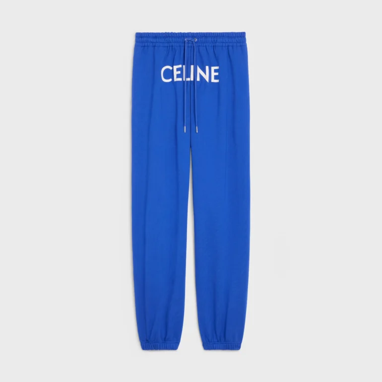 CELINE PANTS IN COTTON FLEECE BLUE