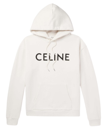 White Celine Hoodie